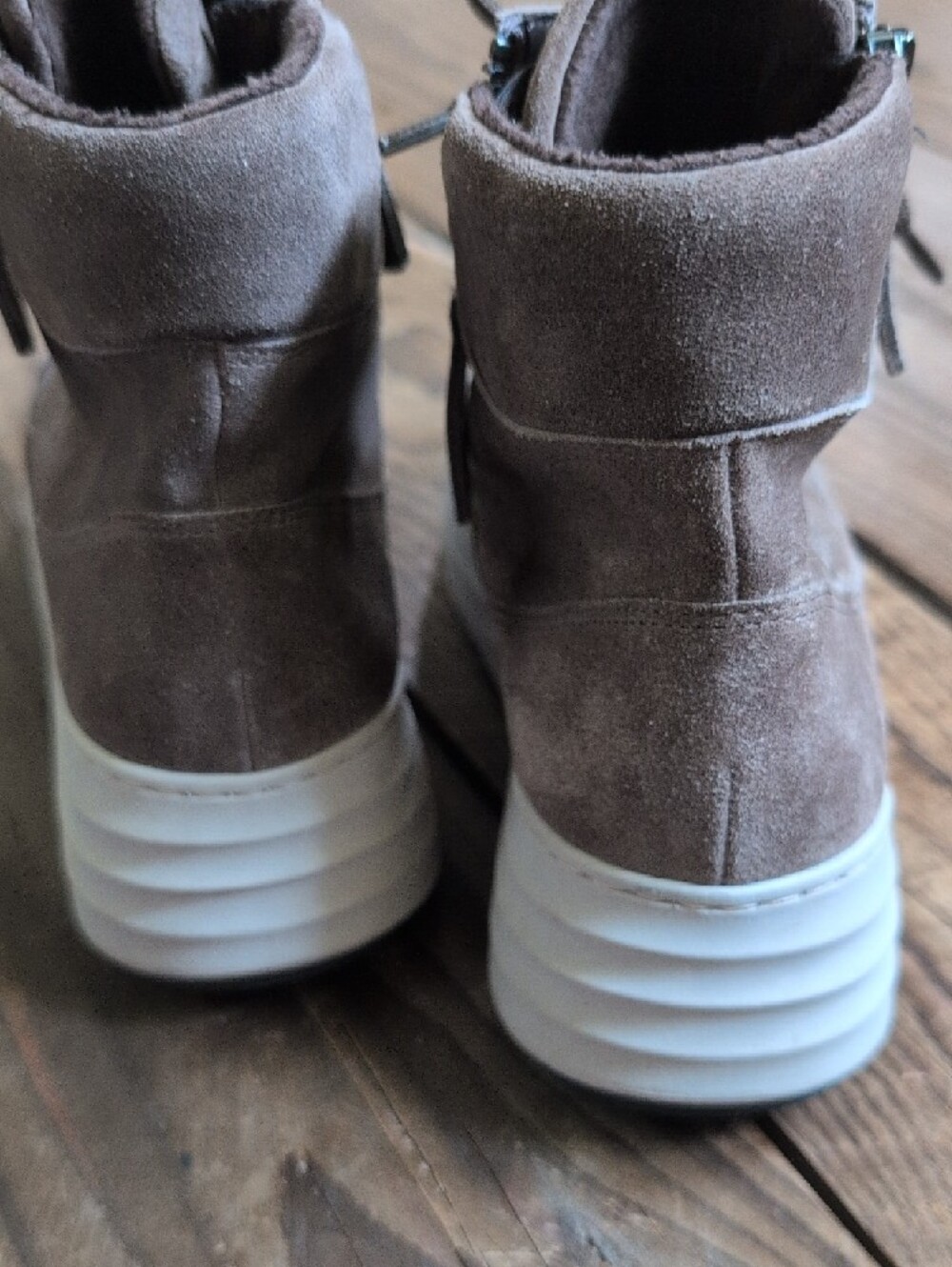 Gabor Brown Suede High-Top Sneakers 7 - Picture 6 of 8